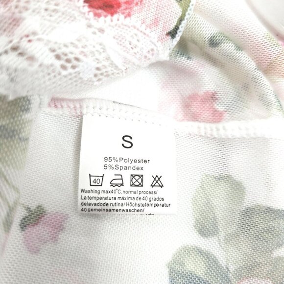 NWT Avidlove White Mesh Floral Long Maxi Lingerie Sexy Lace Slip Dress - Picture 10 of 10